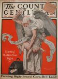 1921 Country Gentleman Cover ~ Father Time & New Year Baby