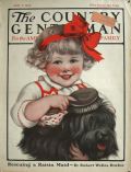 1923 Country Gentleman Cover ~ Child Brushes Dog