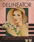 1931 Delineator Magazine Cover ~ Woman with Flowers