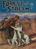 1928 Forest & Stream Magazine Cover ~ Man & Springer Spaniels