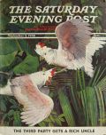 1938 Saturday Evening Post Cover ~ Moluccan Cockatoos