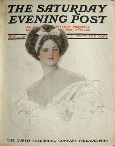 1908 Saturday Evening Post Cover ~ Harrison Fisher