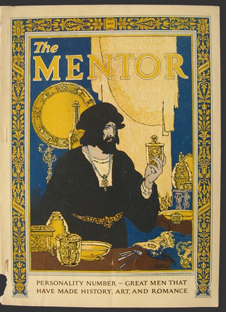 1926 The Mentor Magazine Cover ~ Benvenuto Cellini