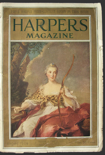 1924 Harpers Magazine Cover ~ Princess of Conde as Goddess Diana