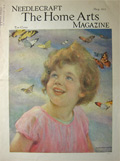 1933 Needlecraft Magazine Cover ~ Child with Butterflies