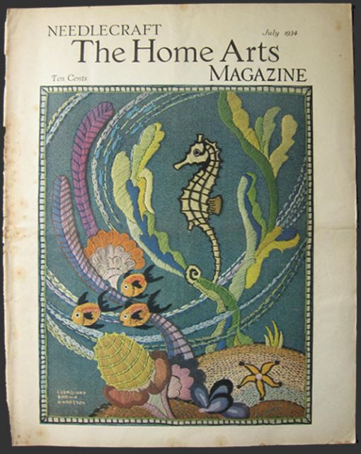 1934 Needlecraft Magazine Cover ~ Georgiana Harbeson