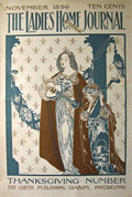 1896 Ladies Home Journal Magazine Cover ~ Lute Players