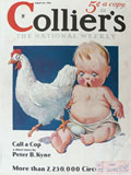 1934 Collier's Magazine Cover ~ Charles Twelvetrees ~ Baby & Hen