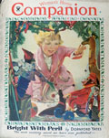 1933 Woman's Home Companion Cover ~ Child with Christmas Toys