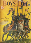 1935 Boys' Life Magazine Cover ~ Crusaders on Horseback