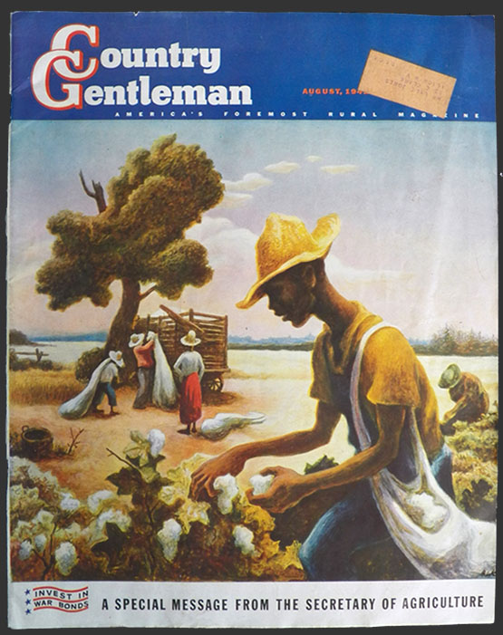 1942 Country Gentleman Cover ~ Thomas Hart Benton Cotton Pickers