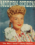 1944 Modern Screen Magazine Cover ~ Betty Hutton