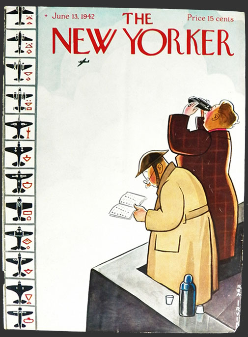 1942 WWII New Yorker Magazine Cover ~ Rea Irvin