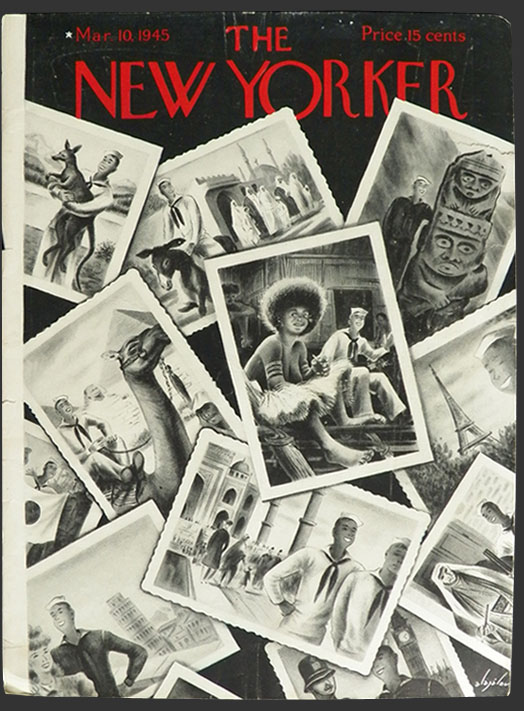 1945 WWII New Yorker Magazine Cover ~ Alajalov