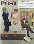 1959 Saturday Evening Post Cover ~ Shopping for a Prom Dress
