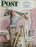 1949 Saturday Evening Post Cover ~ Hanging Wallpaper