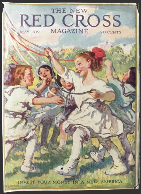 1919 Red Cross Magazine Cover ~ Maypole Dance