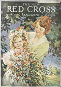 1919 Red Cross Magazine Cover ~ Child With Flowers