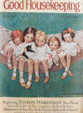 1930 Good Housekeeping Cover ~ Kids on Hammock ~ Jessie Willcox Smith