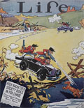 1930 Life (Humor) Magazine Cover ~ Mobsters On Fox Hunt