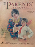 1930 Parents Magazine Cover ~ Boy Shows Off Muscles