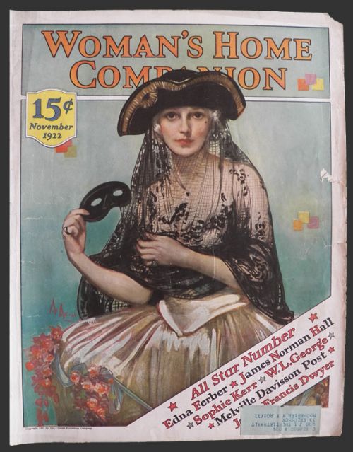 1922 Woman's Home Companion Cover ~ McMein Masquerade Woman