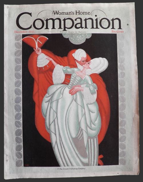 1931 Woman's Home Companion Cover ~ William Welsh ~ Georgian Era Couple