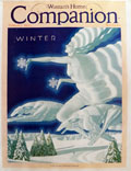 1931 Woman's Home Companion Cover ~ William Welsh ~ Winter Goddess with Hounds