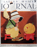 1933 Ladies Home Journal Cover ~ Halloween Kid With Pumpkin