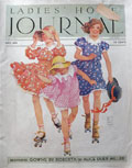 1933 Ladies Home Journal Cover ~ Children on Roller Skates
