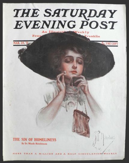 1911 Saturday Evening Post Cover ~ Z.P. Nikolaki