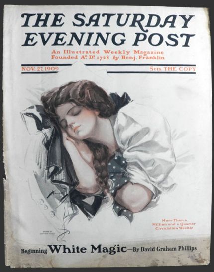 1909 Saturday Evening Post Cover ~ Harrison Fisher
