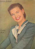 1951 Vintage Sunday News Magazine Cover ~ Peggy Dow Photo