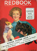 1935 Redbook Magazine Cover ~ Woman w/ Scottie Dog