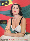 1954 Vintage Sunday Mirror Magazine Cover ~ Silvana Mangano