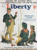 1936 Liberty Magazine Cover ~ Boy Scout Campfire