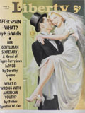 1938 Liberty Magazine Cover ~ Groom Carries Bride Over Threshold