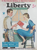 1934 Liberty Magazine Cover ~ Husband Tries to Cook