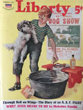 1941 Liberty Magazine Cover ~ Dog Show Bath
