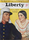 1932 Liberty Magazine Cover ~ Foreign Legion Soldier & Pretty Lady