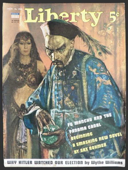 1940 Liberty Magazine Cover ~ Fu Manchu Art