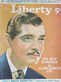 1936 Liberty Magazine Cover ~ Clark Gable