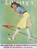 1940 Liberty Magazine Cover ~ Pretty Lady Golfer