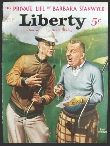 1932 Liberty Magazine Cover ~ Golf Argument