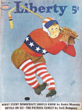 1941 Liberty Magazine Cover ~ U.S.A. Hockey Player