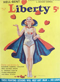 1937 Liberty Magazine Cover ~ Woman Juggles Hearts