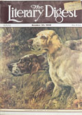 1930 Literary Digest Cover ~ Hunting Dogs ~ Pointer & Setter