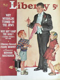 1939 Liberty Magazine Cover ~ Magician Pulls Undies From Boy's Shirt