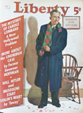 1938 Liberty Magazine Cover ~ Nervous Man At Maternity Ward