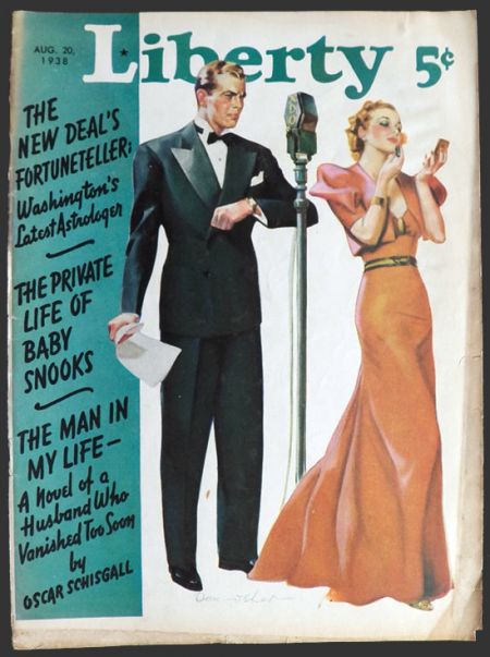 1938 Liberty Magazine Cover ~ Old Time Radio Couple